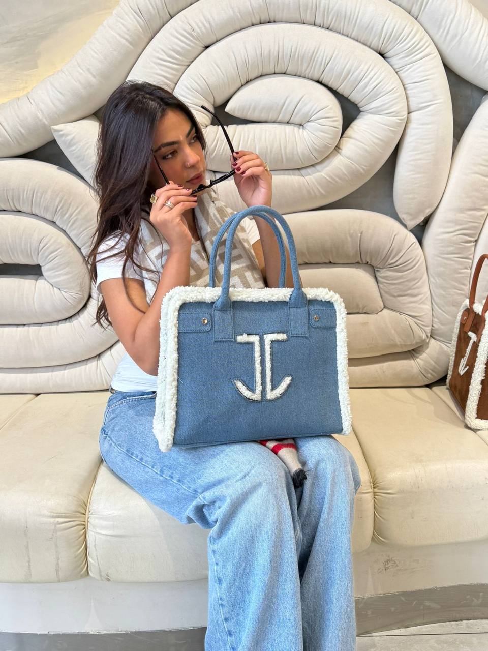 Jeans Fur JJ Bag