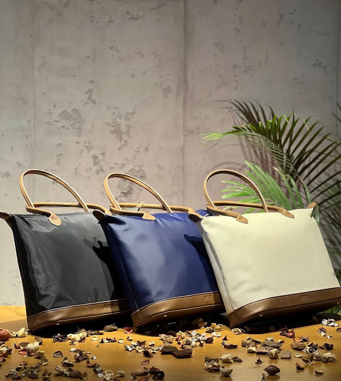 Blue Waterproof Tote Bag