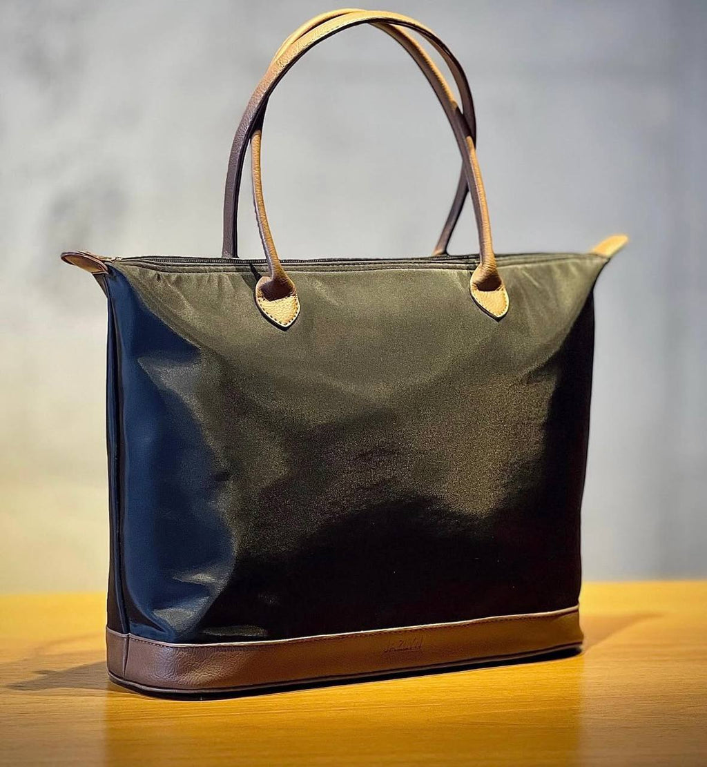 Black Waterproof Tote Bag