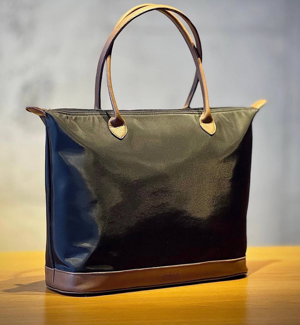 Black Waterproof Tote Bag