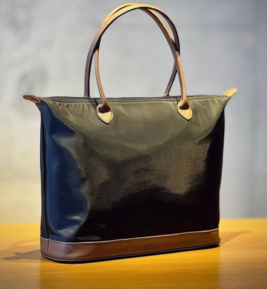 Black Waterproof Tote Bag