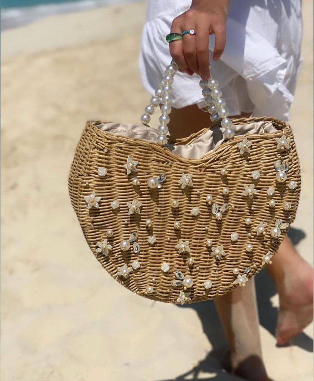 Light Pearl Dandousha Bamboo Bag