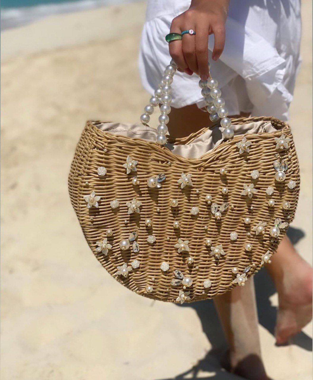 Light Pearl Dandousha Bamboo Bag