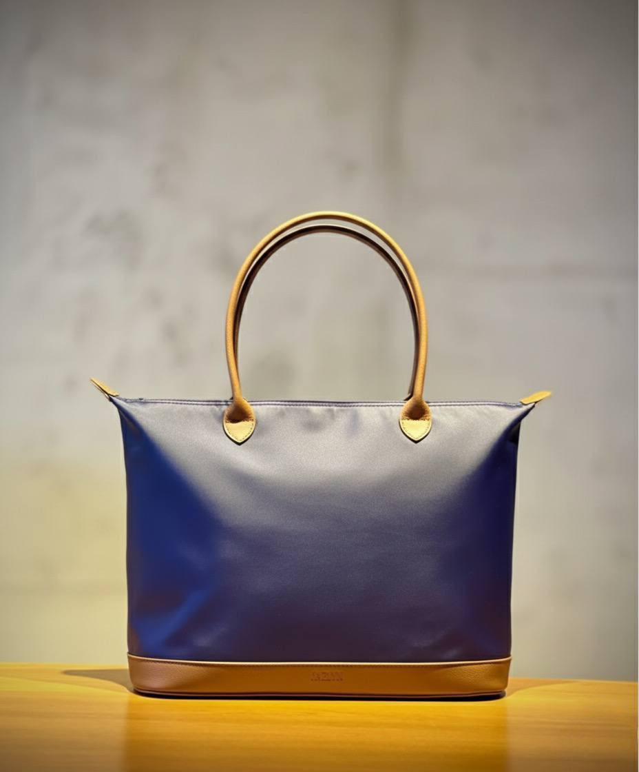 Blue Waterproof Tote Bag