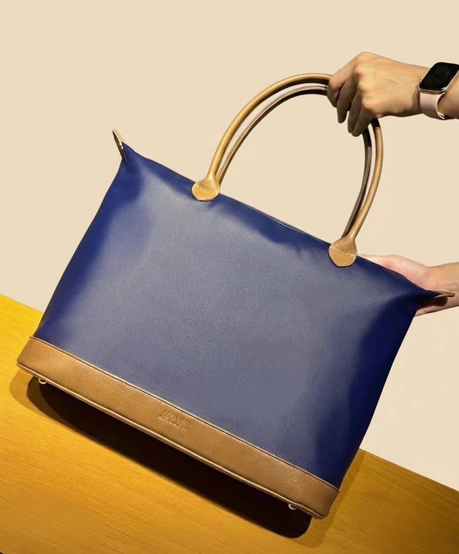 Blue Waterproof Tote Bag