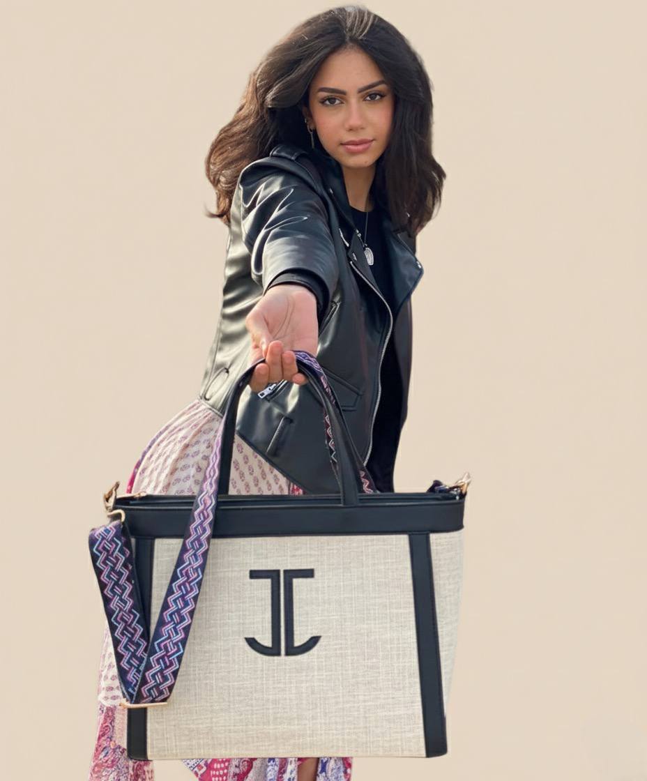 Black JJ Tote bag