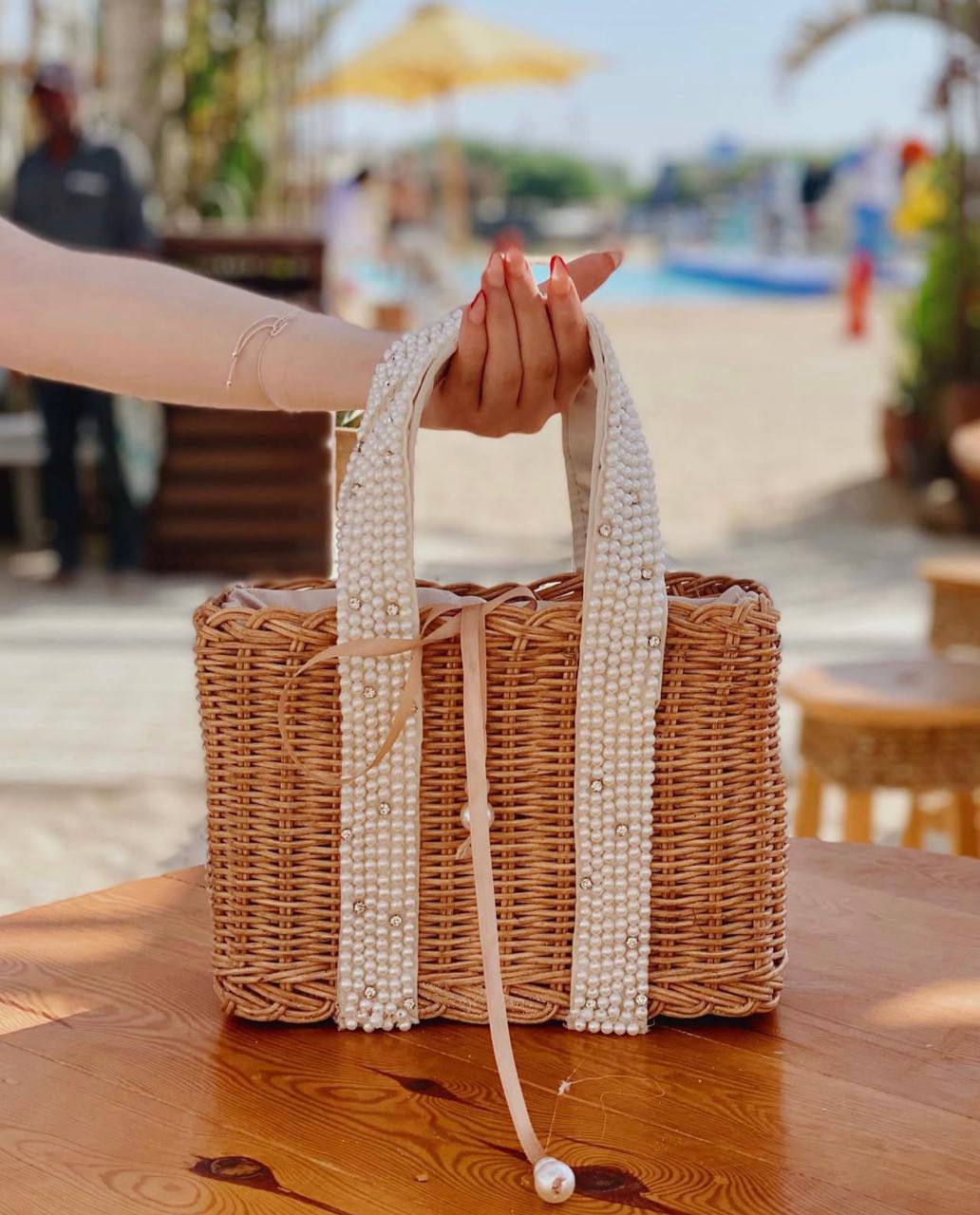 Crystal Dandousha Bamboo Bag