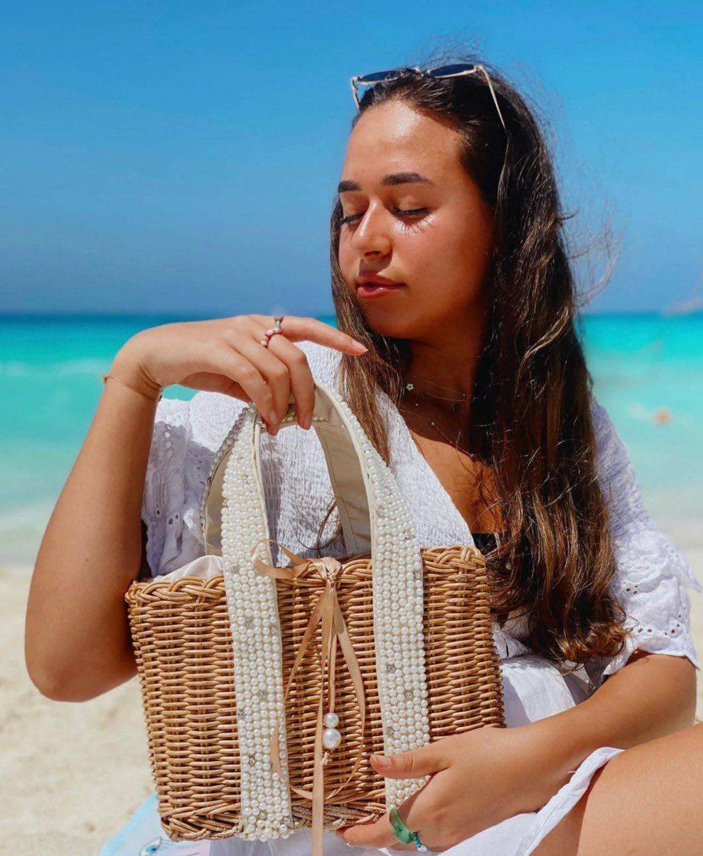 Crystal Dandousha Bamboo Bag